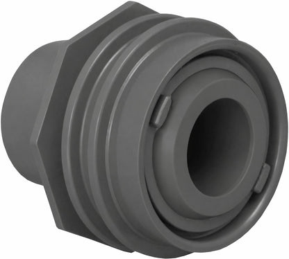 AquaStar Pool Products Flush-Mount Return Fitting 1"S/1.5"SPG 1" Eye Dk Gray - 305