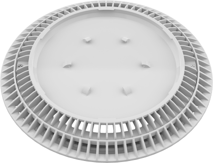 AquaStar 10" Round Color Choice Suction Outlet Cover with Screw Kit, White | CC10101