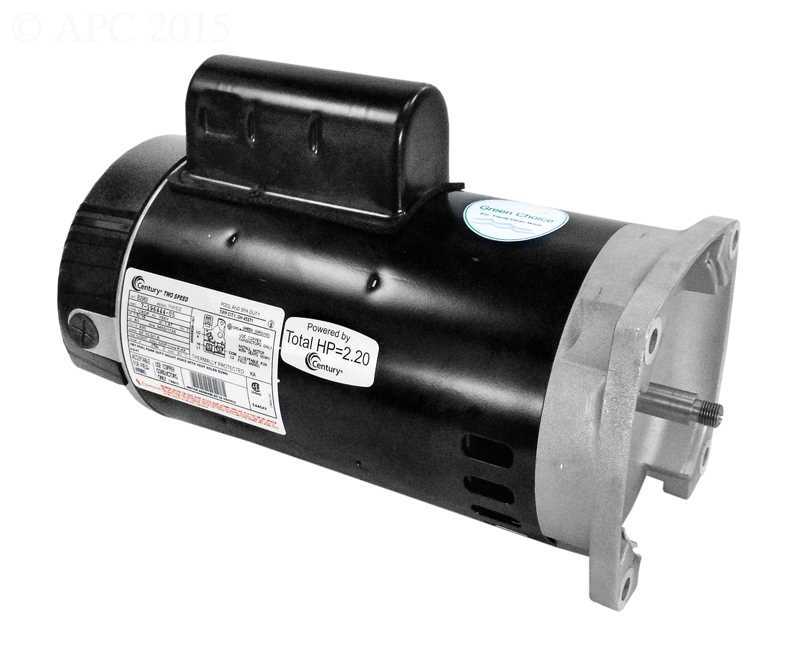 Pentair Challenger Motor, Two Speed, Full Rated, 1.5 x 1/4 HP, 1.47 SF, 230v (B2983)