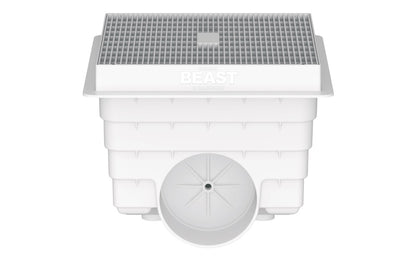 Daldorado DalMAX™ DALMAX-SG-242421 BEAST 24" x 24" x 21" Molded PVC Main Drain with 10" SCH40/80 Fitting