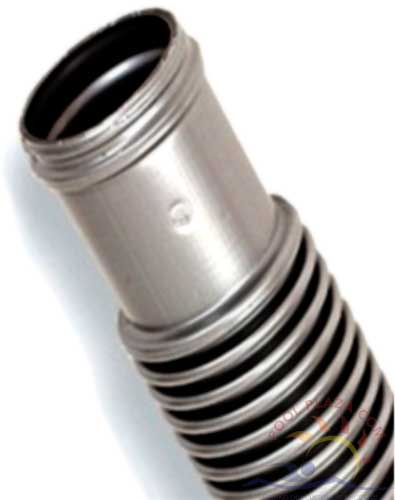 JED Blow Molded Filter Hose, 1.25" x 3' , Silver (BM1253)