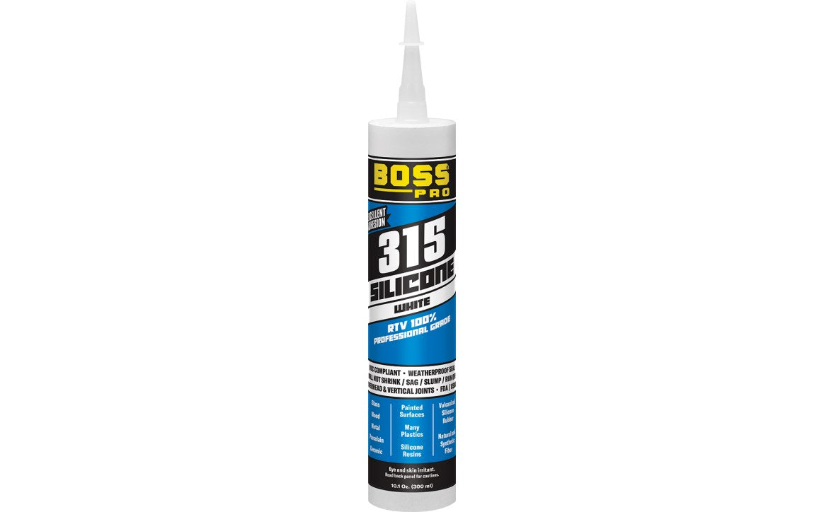 Boss 315 Rtv 100% Silicone Sealant 3OZ Clear - 142161