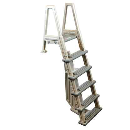 Confer Plastics H.d. Inpool Deck Ladder From 48" - 54" W/platform (04) - 6000X