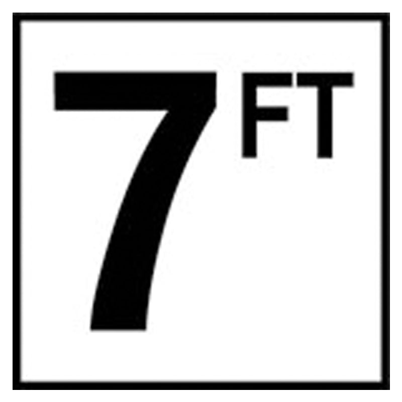 Inlays Smooth Bw Depth Marker 6x6 4" 7FT - C610070