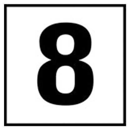 Inlays 8 (Number Only) Depth, 8 SR - C621080