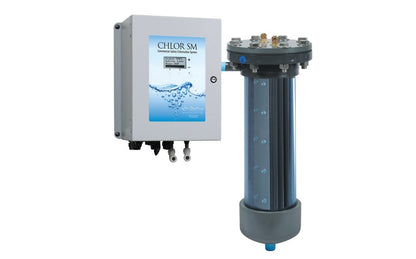 ChlorKing CHLOR10SM CHLOR 10 SM Commercial Salt Chlorinator 11 lb / day commercial salt chlorinator. Reverse polarity, switch mode, includes salt display - 208-240v