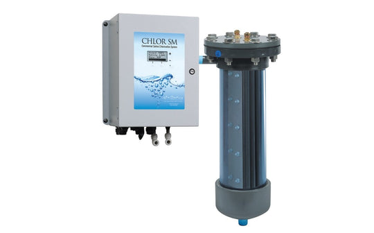 ChlorKing CHLOR10SM CHLOR 10 SM Commercial Salt Chlorinator 11 lb / day commercial salt chlorinator. Reverse polarity, switch mode, includes salt display - 208-240v
