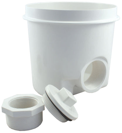 CMP Gunite Main Drains 2" FIP Side Port, Sump Only, White | 25521-000-000