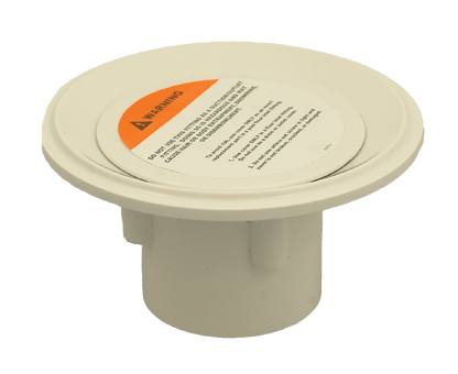 CMP Floor Inlet Fitting, 2" Socket, 1-1/2" Reducer, White | 25527-100-000