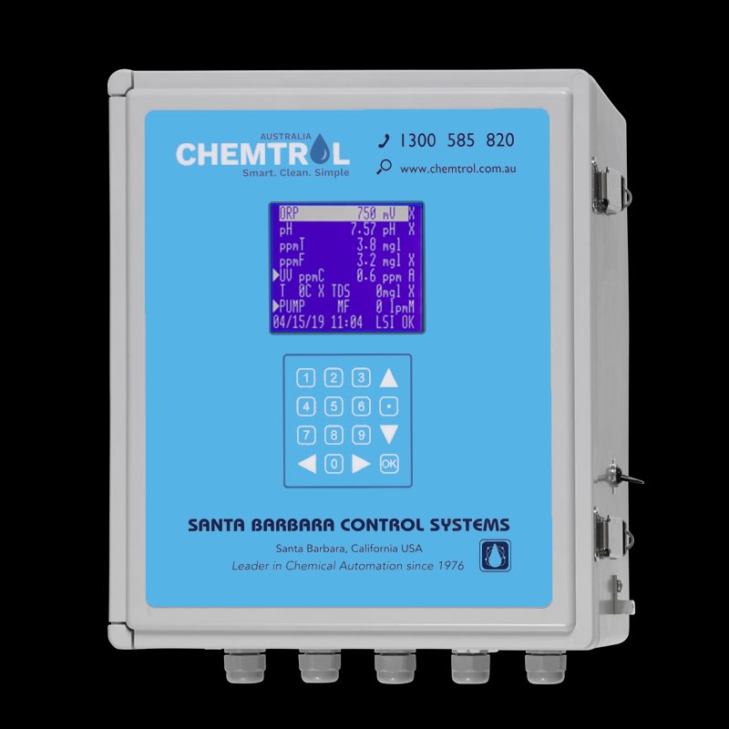 ChemTrol PC3000 Programmable ORP & pH Controller, Includes Temperature Readout with Programmable Heater Control, Flow Cell with Flow Switch, Data Logging and Data Printout, Monitors and Adjusts Free Available Chlorine, 110/230V | PC3000
