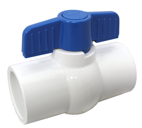 Westlake Pipe & Fittings SCH80 PVC Ball Valve 3"S White - V30491N