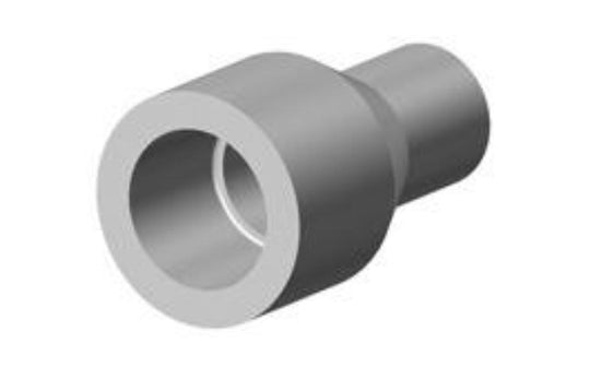 GF Central Plastics Gas Socket Coupling, 1-1/2" x 3/4", Polyethylene - 360002174