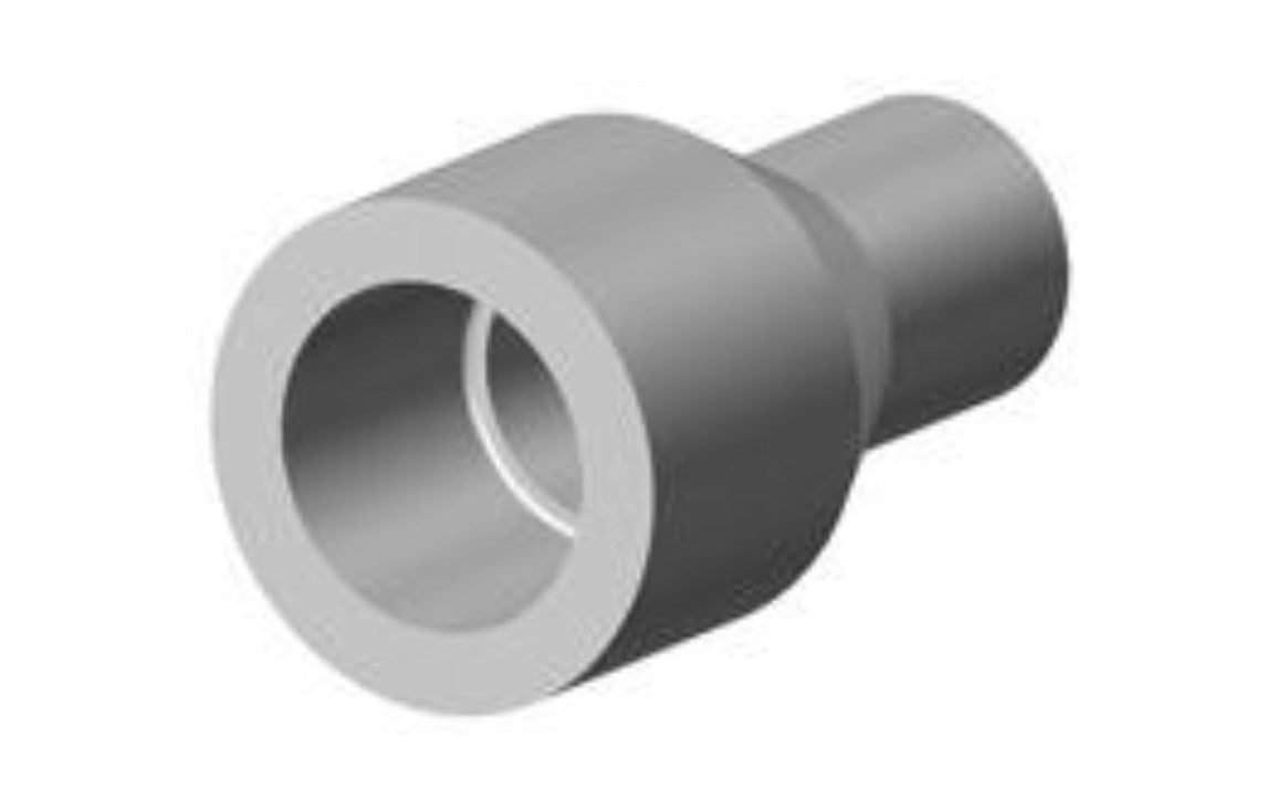 GF Central Plastics Gas Socket Coupling, 1 1/2" x 1", Polyethylene - 360002176