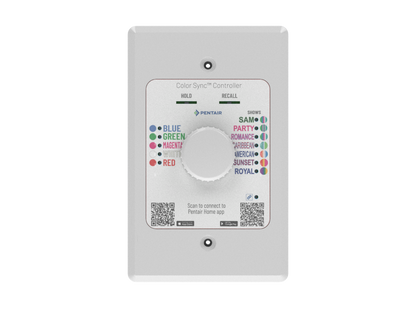 The 618031 Light Controller provides complete control of Pentair pool and spa underwater LED lights, and LED landscape lights.