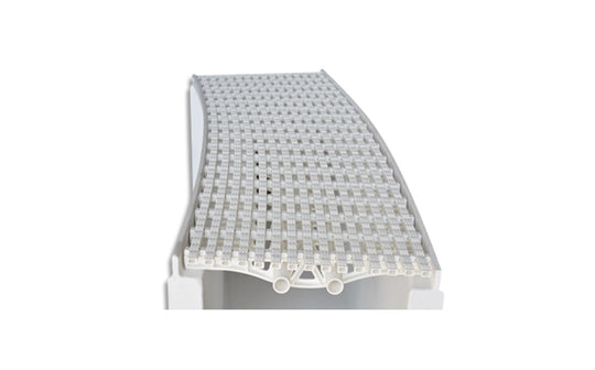 Daldorado Parallel Radius Grate 12" White - DPAR-12-WT