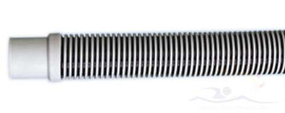 JED Cuffed Filter Hose, 1.25" x 3' , Silver & Black (FC1253)
