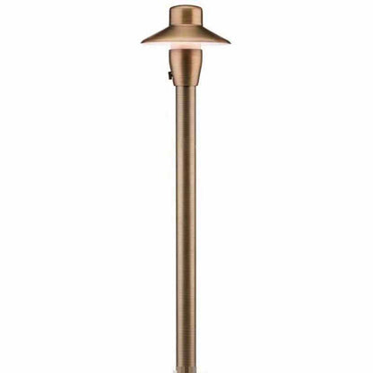 FX Luminaire Path Light, 1.6 W Ceramic G4 2700K LED Midgrade Brass | CPL7LED20W18RAB