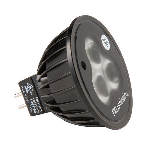 FX Luminaire MR16 LED Flood Lamp, 35°, 4 W, 230 to 290 Lumens, 2700K | MR16LED20WFL