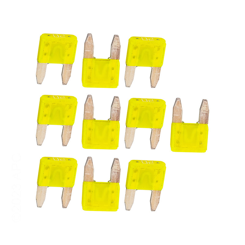 Hayward GLX-F20A-10PK AquaRite® Goldline AquaRite, Aqualogic, AquaTrol Salt Chlorine Generators Fuse Kit; Yellow, 10 Pack
