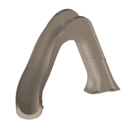 Global Tidal Wave Slide Right Turn Gray - GPPSTW-GREY-R