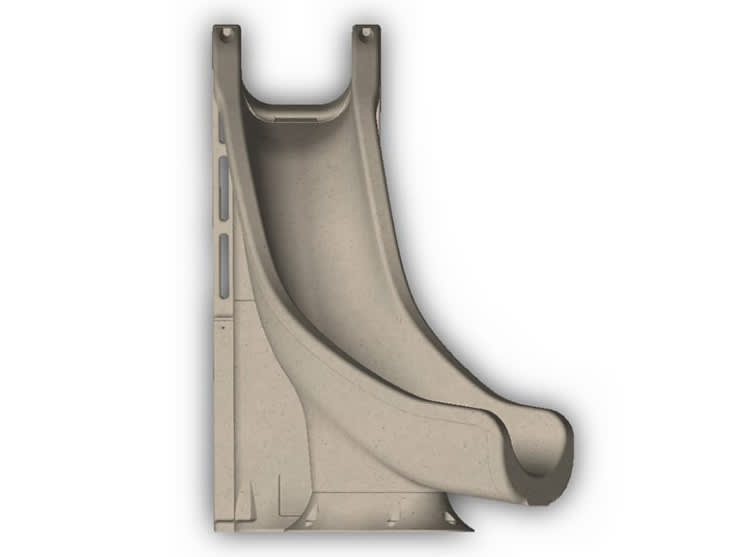 Global Tidal Wave Slide Right Turn Gray