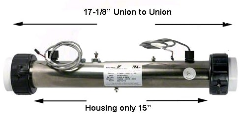 Hydro-Quip Balboa Heater Assembly w/ M7 Sensors 4Kw 230V | 26-58104-K