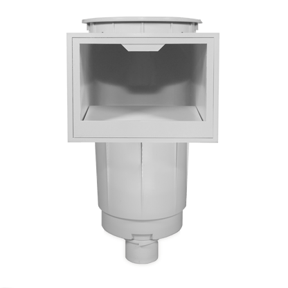 Hayward Skim Master Skimmer, 2" S x 2-1/2" SP w/Float Valve,Tan Cover, Over Flo Port, White, Concrete  | SP1072S210FVA