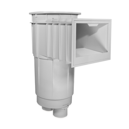 Hayward Skim Master Skimmer, 2" S x 2-1/2" SP w/Float Valve,Tan Cover, Over Flo Port, White, Concrete  | SP1072S210FVA
