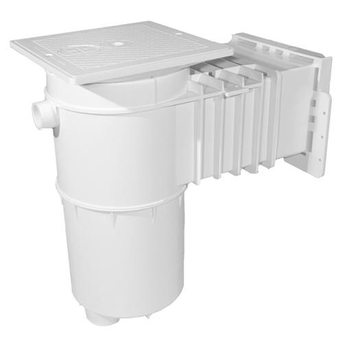 Hayward Vinyl/Fiberglass Auto-Skim Series Skimmer w/Square Cover,  2" Threaded, White | SP1084