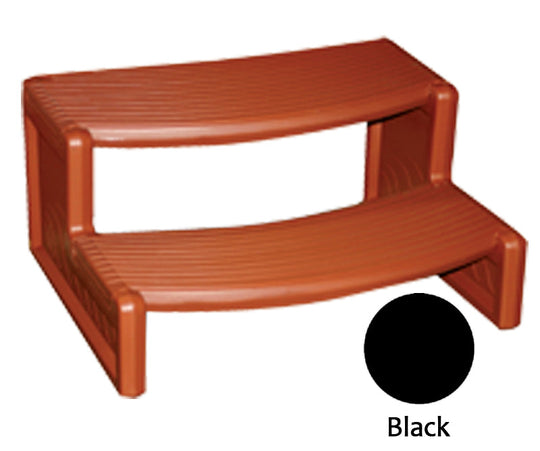 Confer Plastics Handi-Step Spa Steps, Black - HS2-BLK