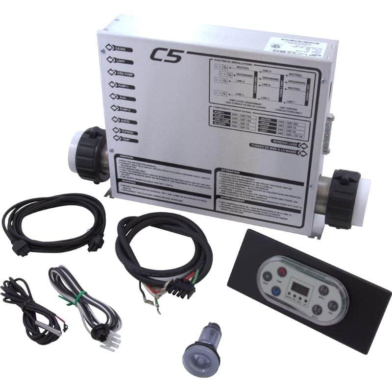United Spas CB Spa Control w/5.5kW Heater, Component cords, Oval Topside Panel (HZCB) - Obsolete