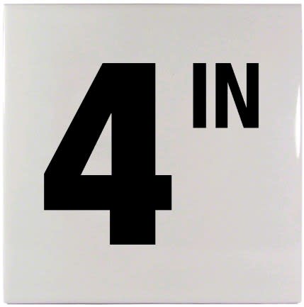 Inlays Smooth Bw Depth Marker 6x6 4" 4IN - C610504