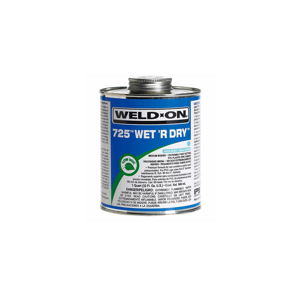 IPS PVC Cement 725 1/4 Pint 10850 Wet Or Dry | Ips725Pt12