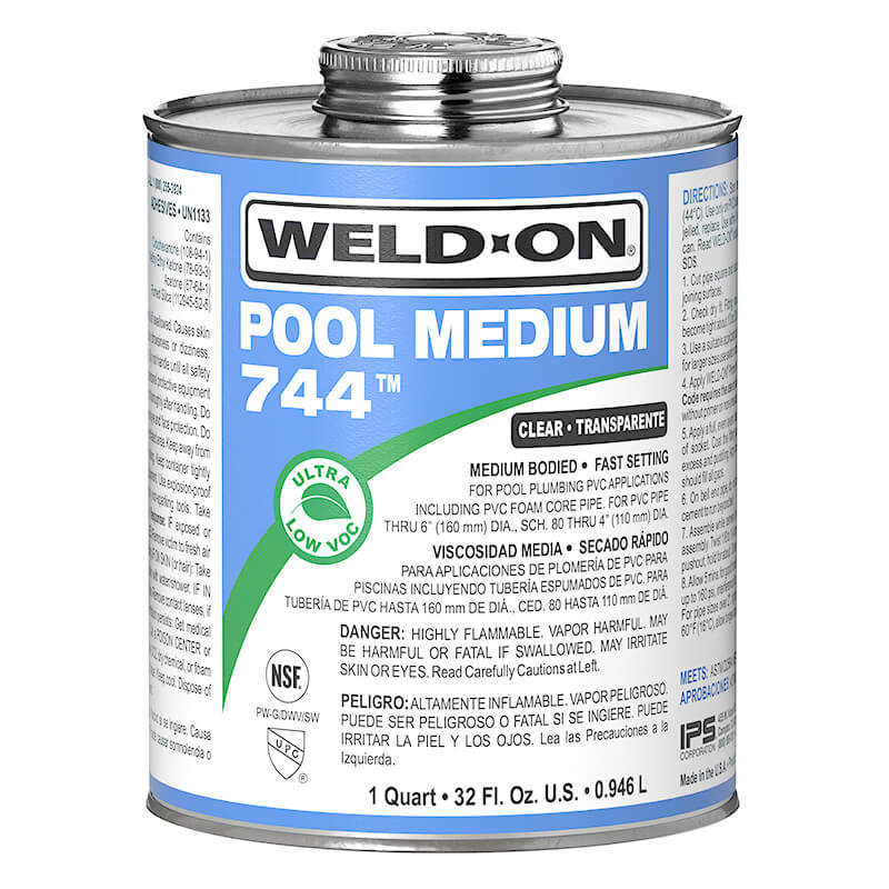 Weld-On 744 Pool Medium, Pint | IPS744P