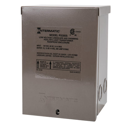 Intermatic 300W 120V Pool and SPA Safety Transformer, Stainless Steel Case | PX300S