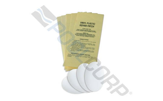 The PoolStyle K435CBX/SCP is a Vinyl Repair Patches Kit. This Repair Kit is essential for protecting and keeping your vinyl liner unaffected by damage.