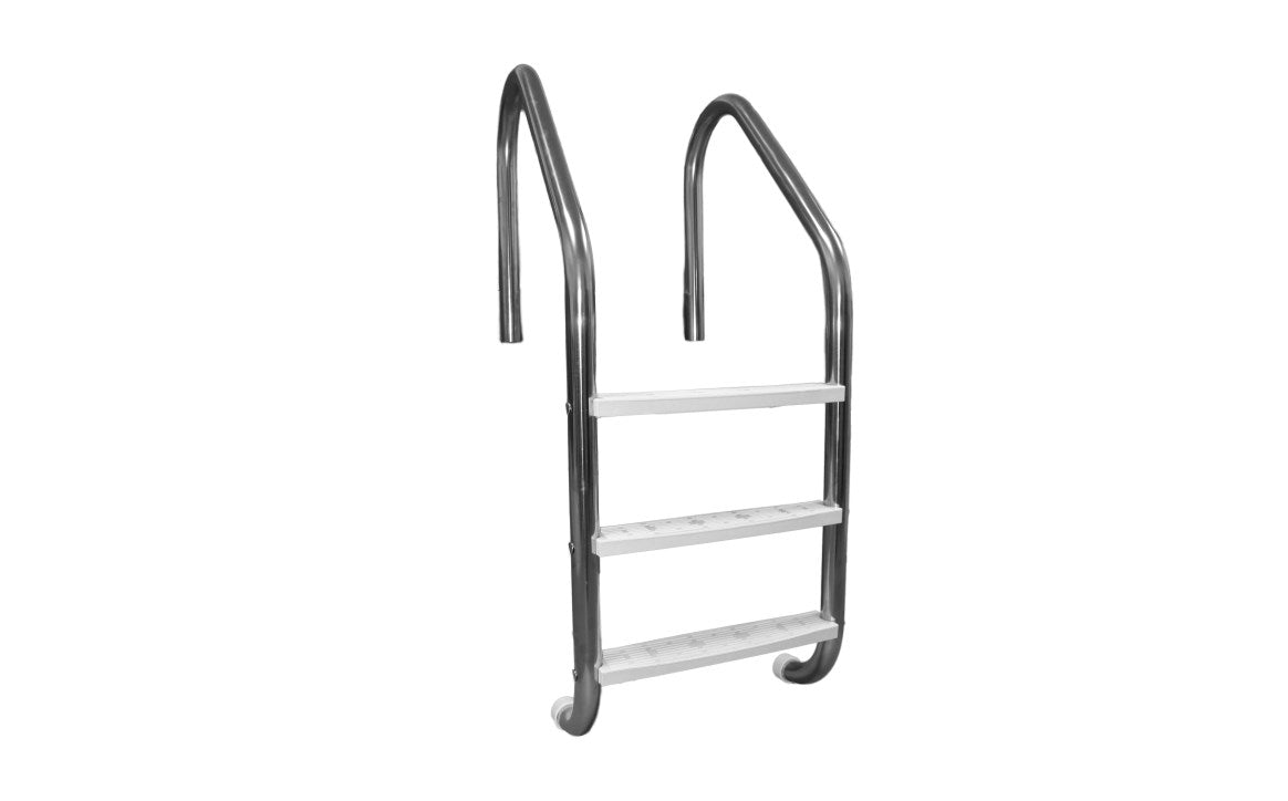 GLOBAL POOL PRODUCTS W/ PLASTIC TREADS .049 3 STEP LADDER | LAD100