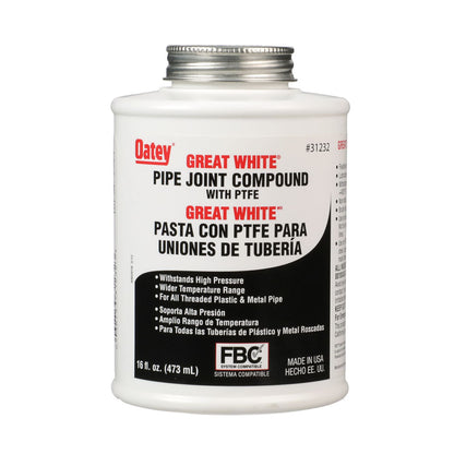 Oatley 16 oz White Pipe Joint with PTFE Compound | OTY31232
