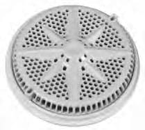 Pentair  8" Starguard Main Drains with 2" Side & 1-1/2", Bottom Vinyl Liner ABS Sump (2 pack), White | 500130