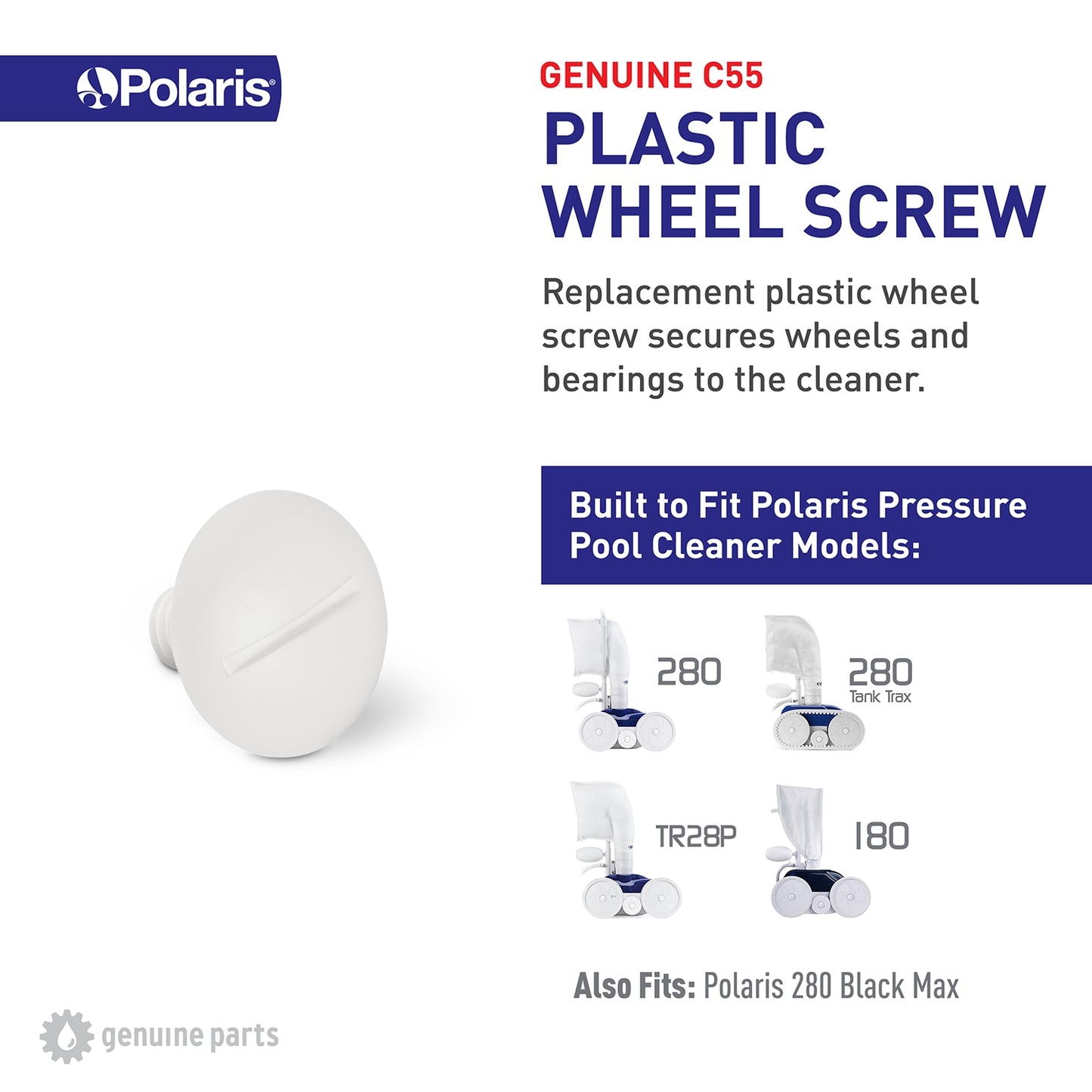 Polaris 280/180 Plastic Wheel Screw | C55
