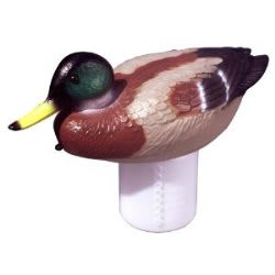 PoolMaster Mallard Duck Floating Chlorine Dispenser, Telescopic Dispenser with Adjustable Chlorine Control Ring, for Use with 1" or 3" Tablets | 32130