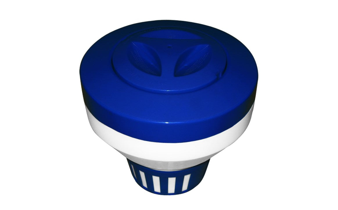 PoolStyle PS2065 Blue/White Floating Dispenser for 3" Tabs | PS2065