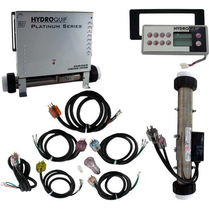 HydroQuip Platinum PS9704 Spa Control w/5.5kW Heater, HT2-10 Topside Control, Component Cords, 115/230V (PS9704-TC)
