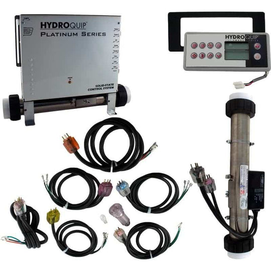 HydroQuip Platinum PS9704 Spa Control w/5.5kW Heater, HT2-10 Topside Control, Component Cords, 115/230V (PS9704-TC)