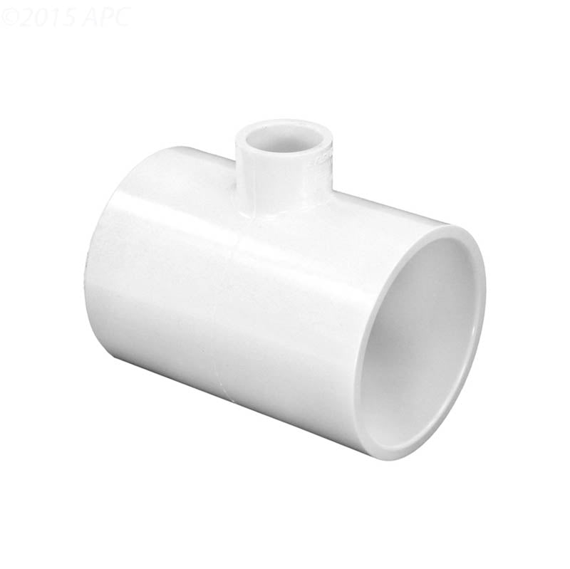 Westlake Pipe & Fittings Reducing Tee, 2 x 2 x 1/2" Socket White PVC Schedule 40 - 401247