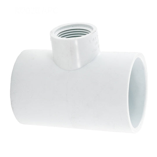 Westlake Pipe & Fittings Reducing Tee, 2 x 2 x 1" Slip x Slip x FPT White PVC Schedule 40 - 402249