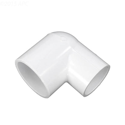 Westlake Pipe & Fittings Reducing Elbow, 2 x 1-1/2" Slip White PVC Schedule 40 90 Degree - 406251
