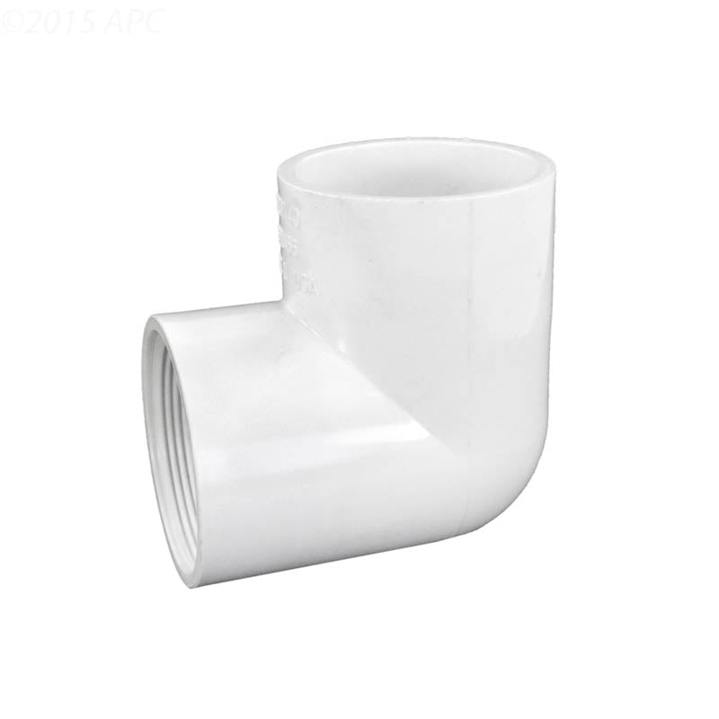 Westlake Pipe & Fittings Elbow, 2" Slip x FPT White PVC Schedule 40 90 Degree - 407020