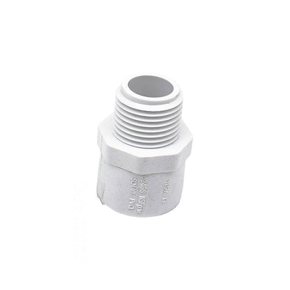 Westlake Pipe & Fittings Adapter, 4" MPT x Slip White PVC Schedule 40 - 436040