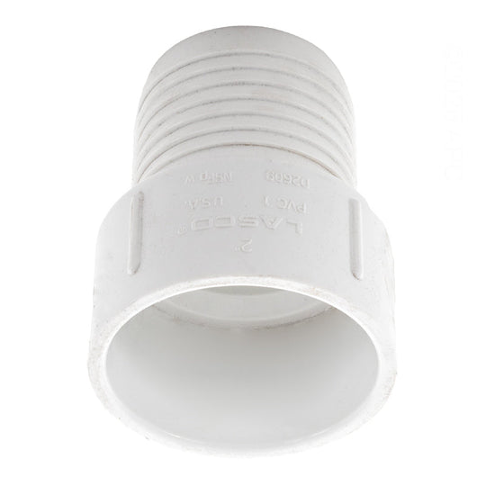 Westlake Pipe & Fittings Adapter, 2" Insert x Slip White PVC Schedule 40 - 474020